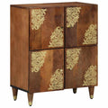 Sideboard With Shelf 60 X 33 X 75 Cm Solid Mango Wood