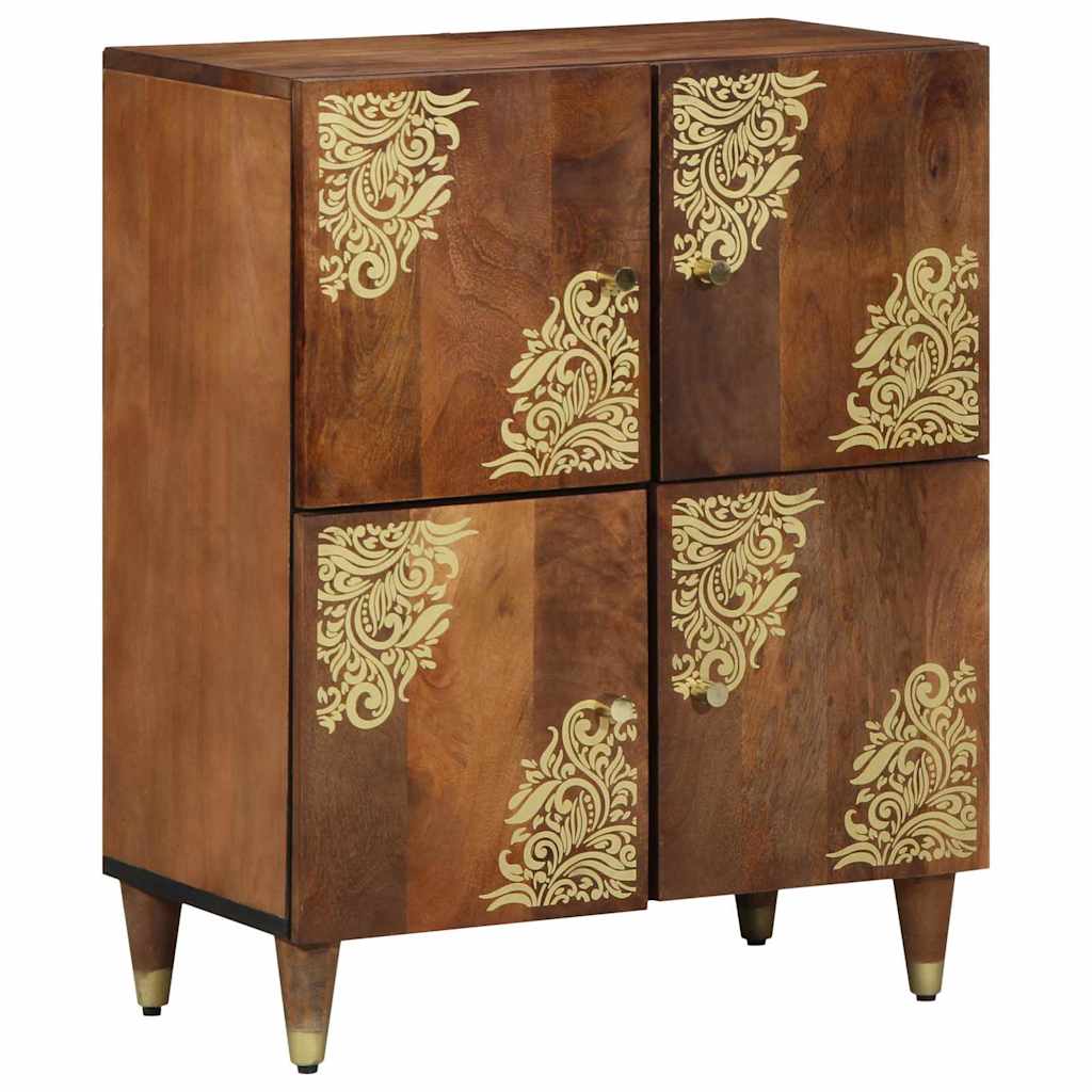Sideboard With Shelf 60 X 33 X 75 Cm Solid Mango Wood