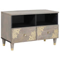 Tv Cabinet 70 X 33 X 46 Cm Solid Mango Wood