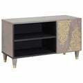 Tv Cabinet With Shelf 80 X 33 X 46 Cm Solid Mango Wood