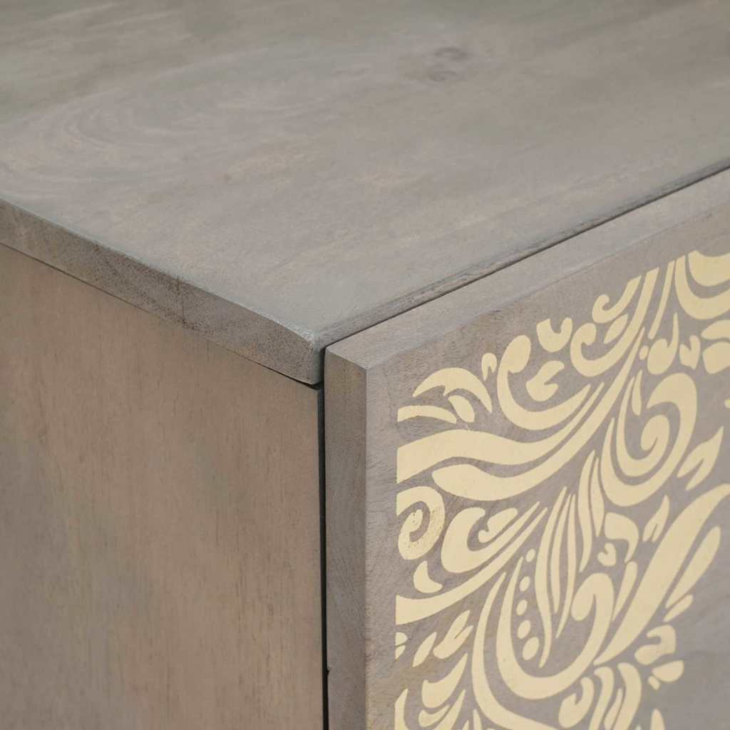 Sideboard With Drawer 40 X 33 X 75 Cm Solid Mango Wood 1