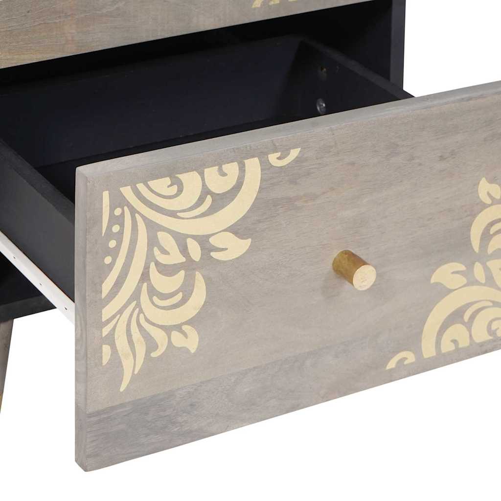 Sideboard With Drawer 40 X 33 X 75 Cm Solid Mango Wood 1
