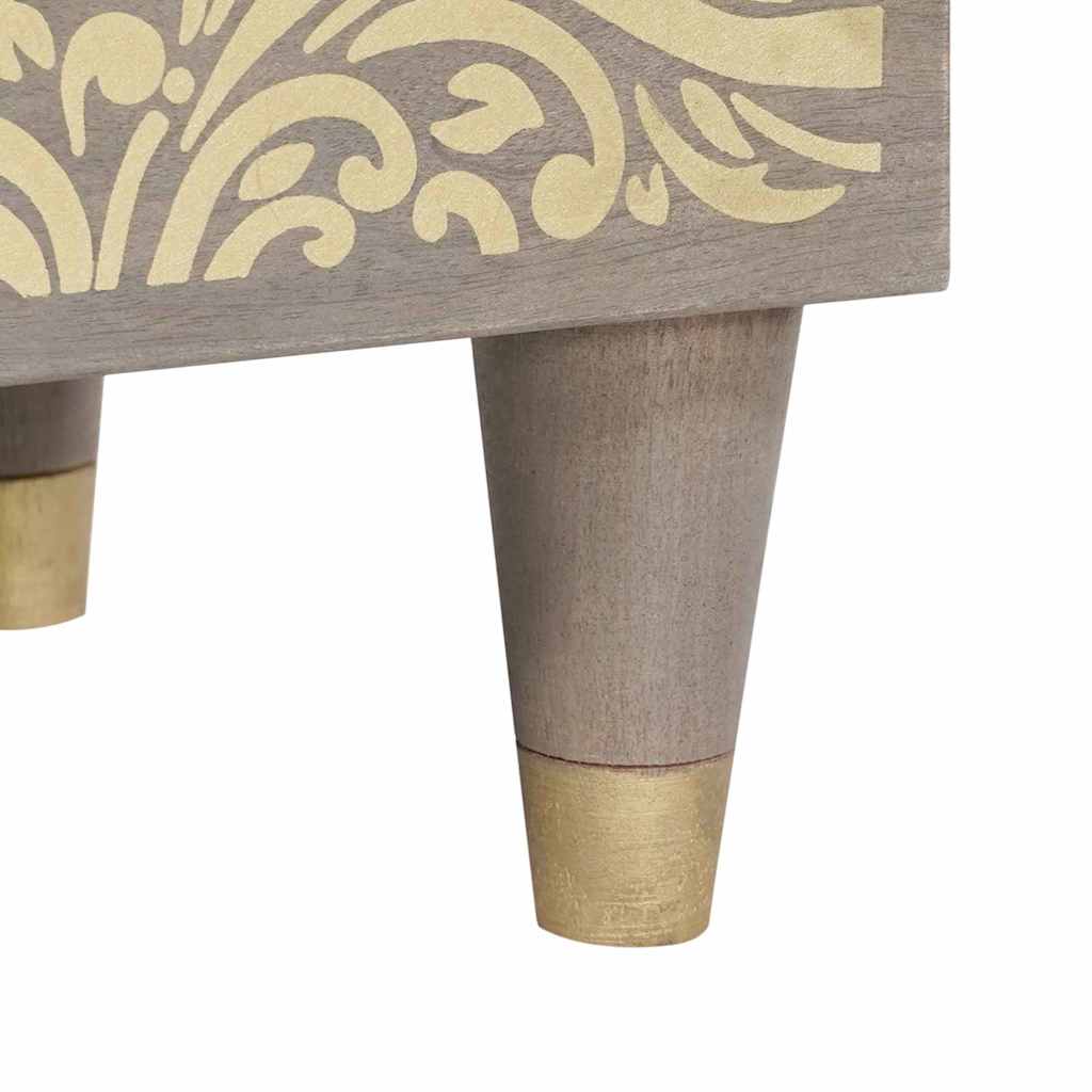 Sideboard With Drawer 40 X 33 X 75 Cm Solid Mango Wood 1