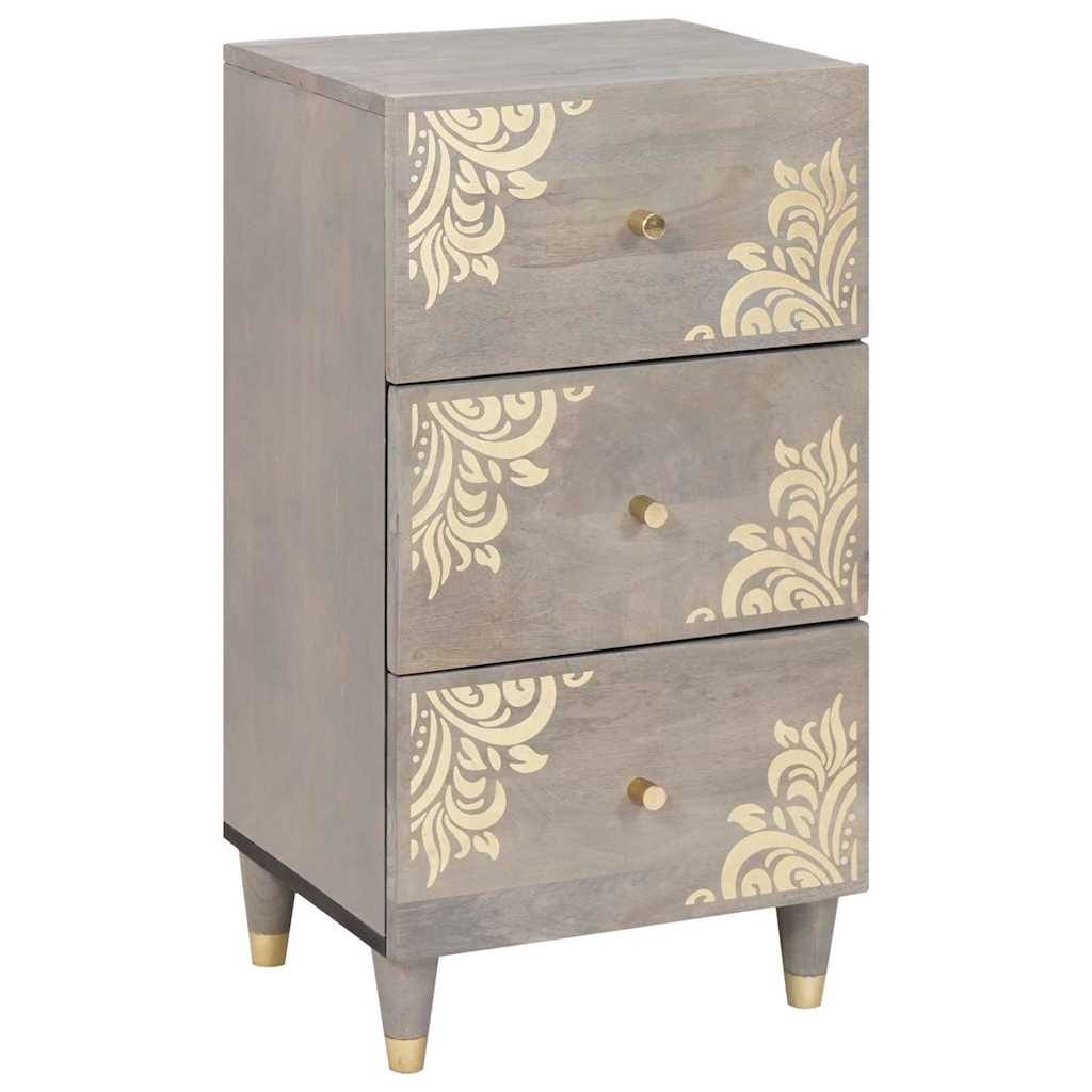 Sideboard With Drawer 40 X 33 X 75 Cm Solid Mango Wood 1