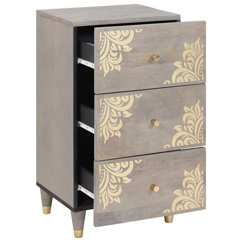 Sideboard With Drawer 40 X 33 X 75 Cm Solid Mango Wood 1
