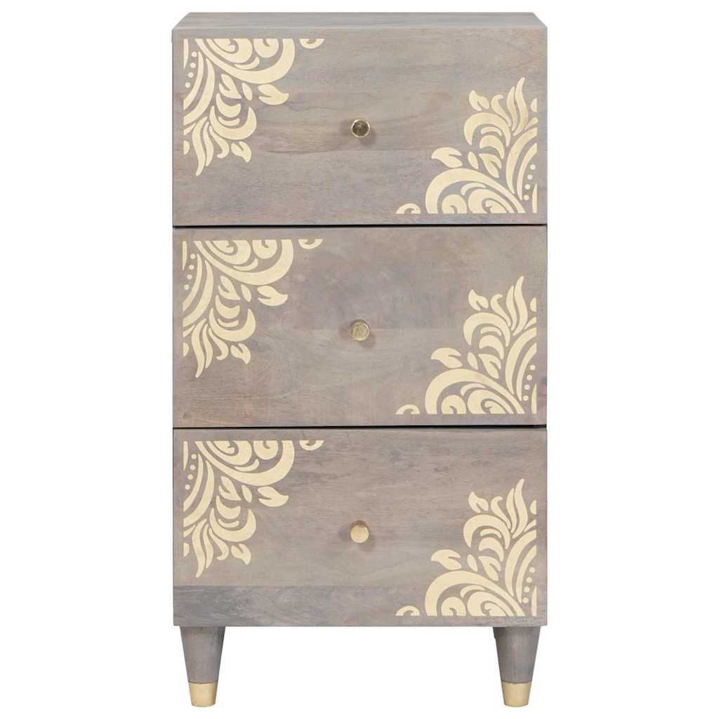 Sideboard With Drawer 40 X 33 X 75 Cm Solid Mango Wood 1