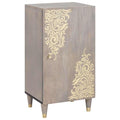 Sideboard With Shelf Brown 40 X 33 X 75 Cm Solid Mango Wood