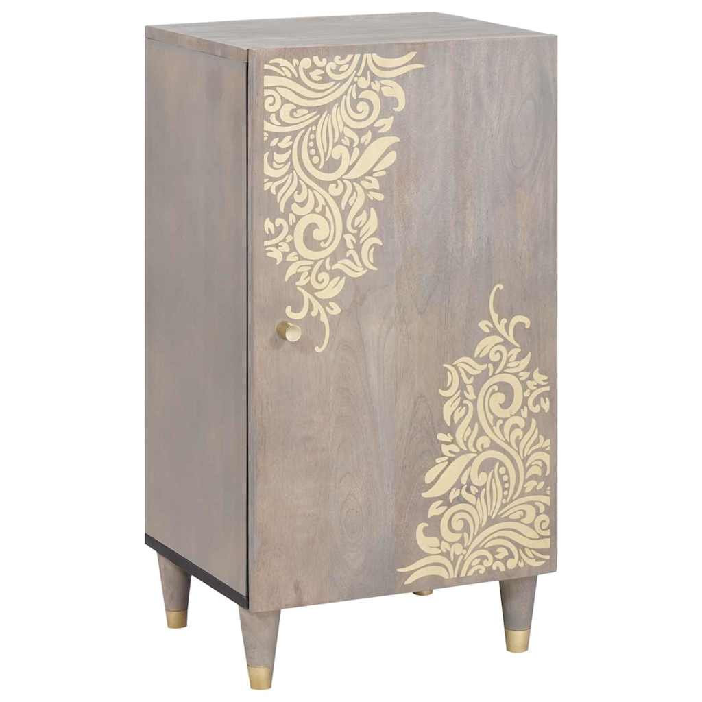 Sideboard With Shelf Brown 40 X 33 X 75 Cm Solid Mango Wood