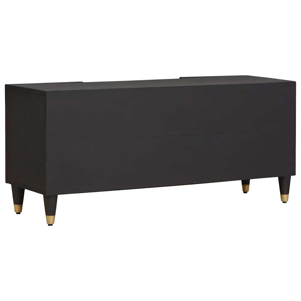 Tv Cabinet With Shelf 105 X 33 X 46 Cm Solid Mango Wood