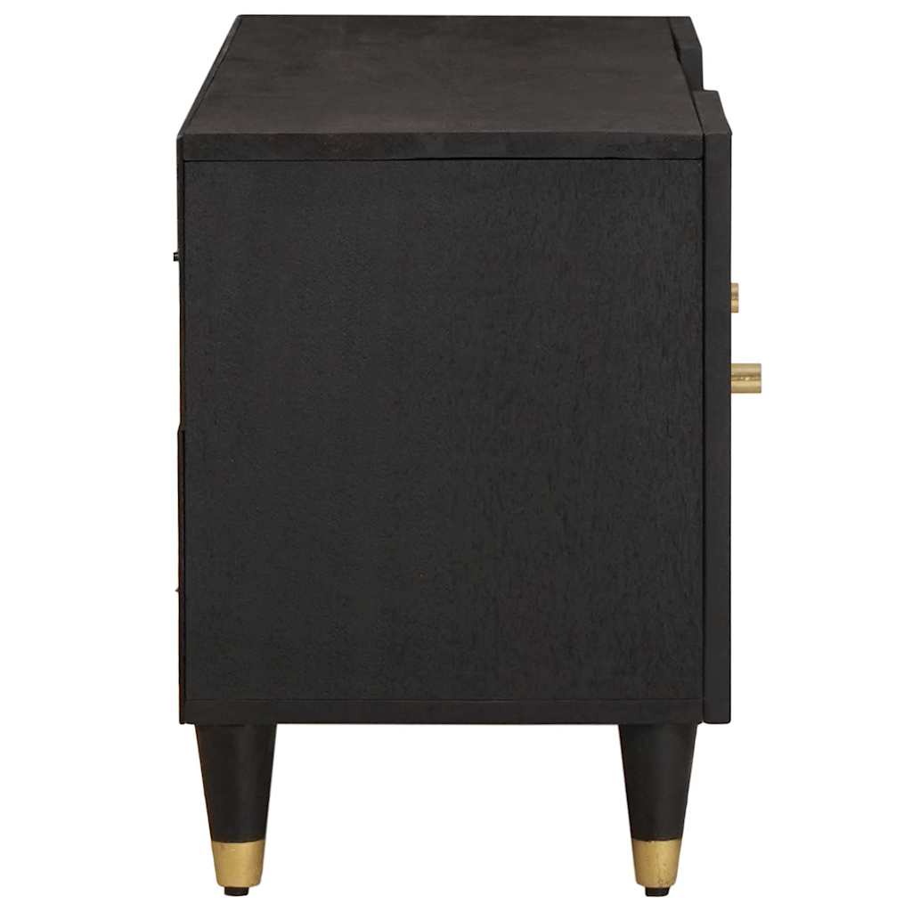 Tv Cabinet With Shelf 105 X 33 X 46 Cm Solid Mango Wood