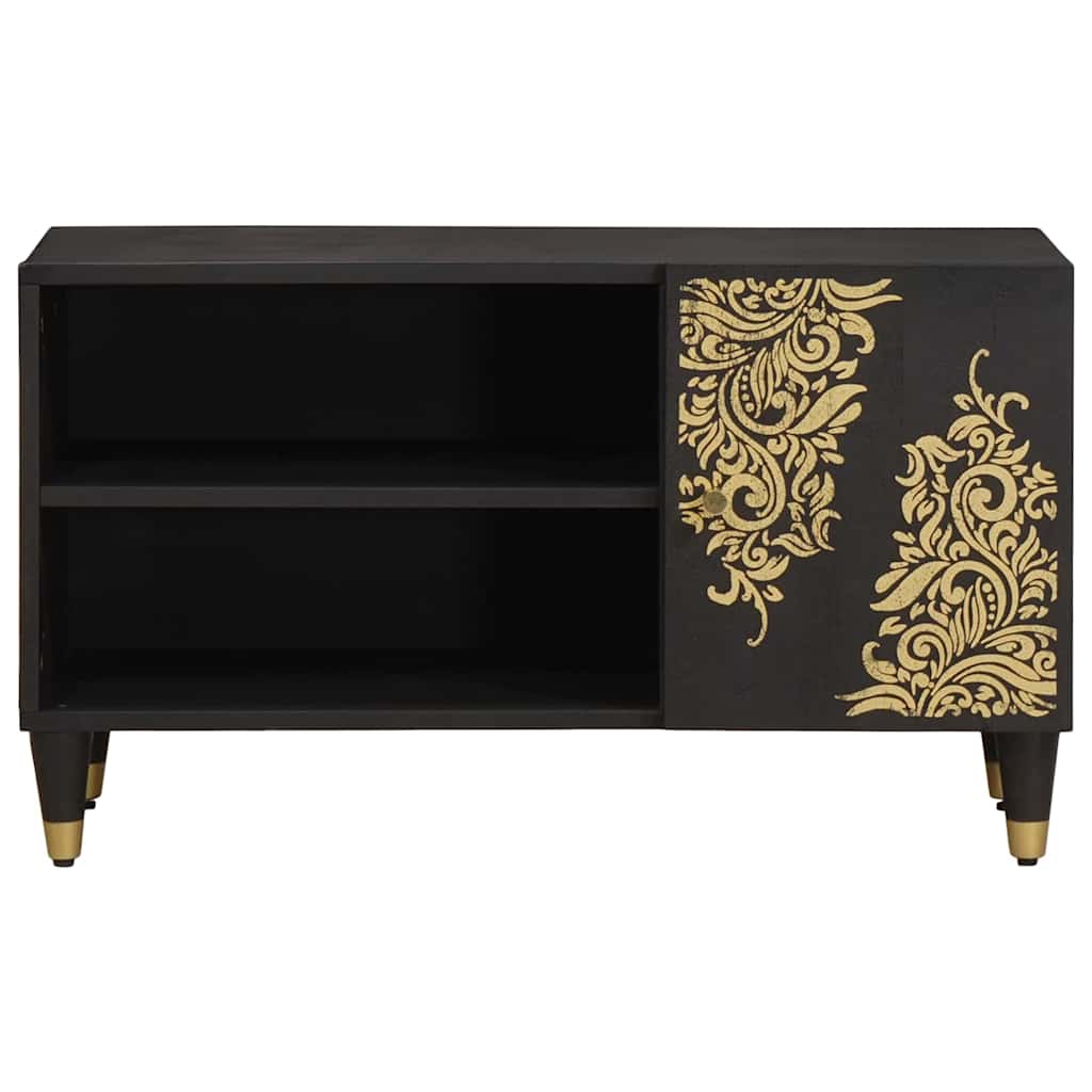 Tv Cabinet With Shelf 80 X 33 X 46 Cm Solid Mango Wood