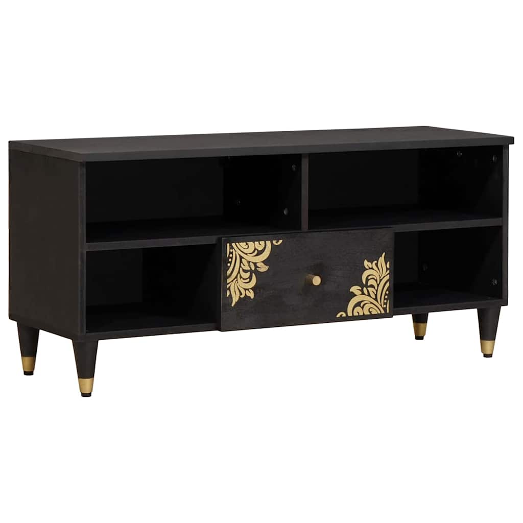 Tv Cabinet 100 X 33 X 46 Cm Solid Mango Wood