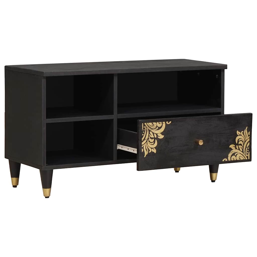 Tv Cabinet With Drawer 80 X 33 X 46 Cm Solid Mango Wood