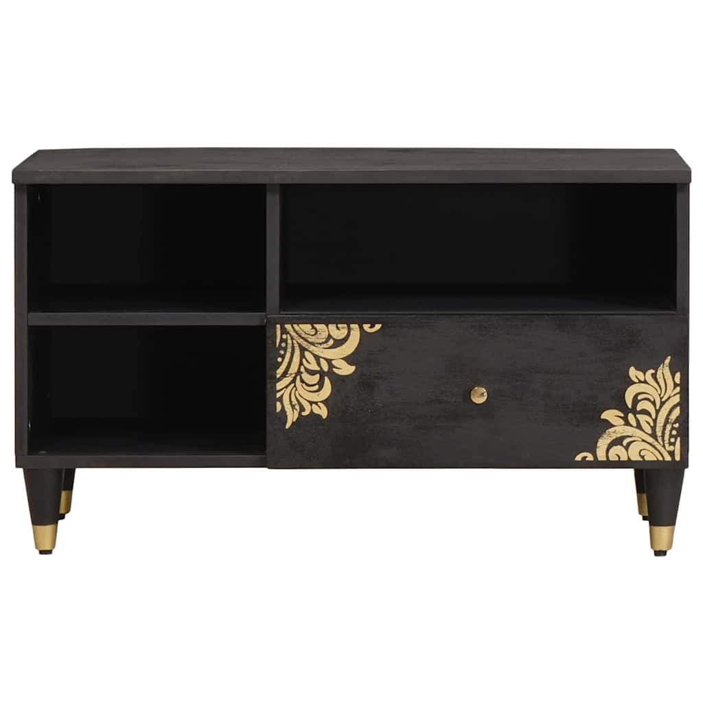 Tv Cabinet With Drawer 80 X 33 X 46 Cm Solid Mango Wood