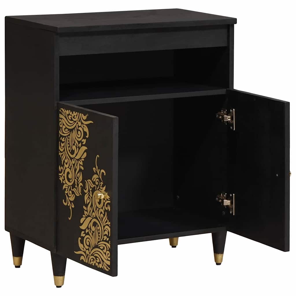 Sideboard With Shelf 60 X 33 X 75 Cm Solid Mango Wood