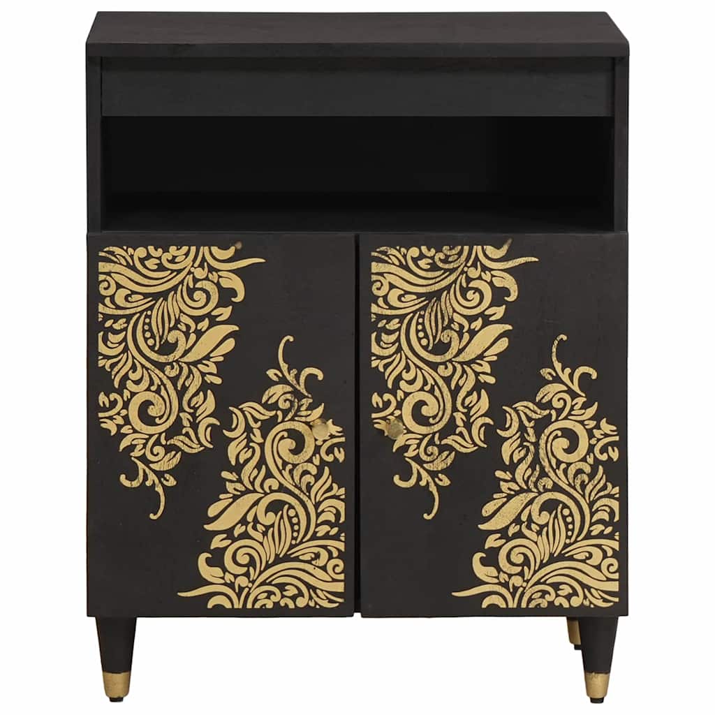 Sideboard With Shelf 60 X 33 X 75 Cm Solid Mango Wood