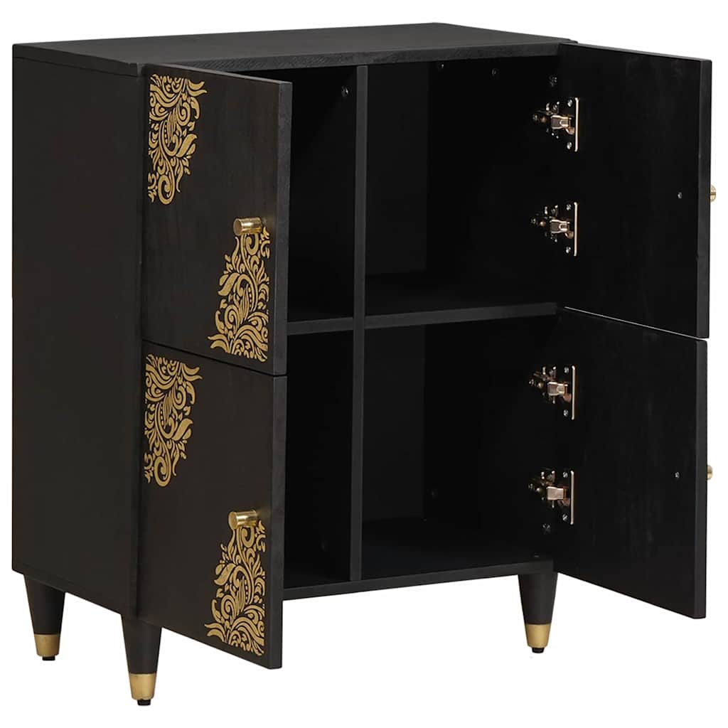 Sideboard With Shelf 60 X 33 X 75 Cm Solid Mango Wood
