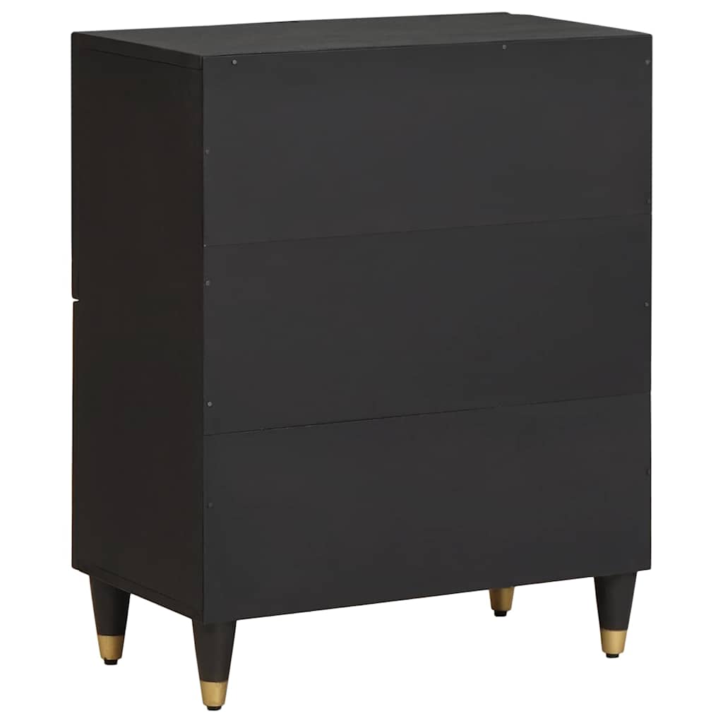 Sideboard With Shelf 60 X 33 X 75 Cm Solid Mango Wood