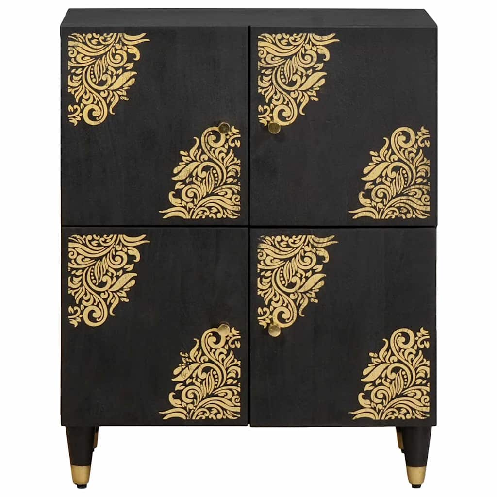 Sideboard With Shelf 60 X 33 X 75 Cm Solid Mango Wood