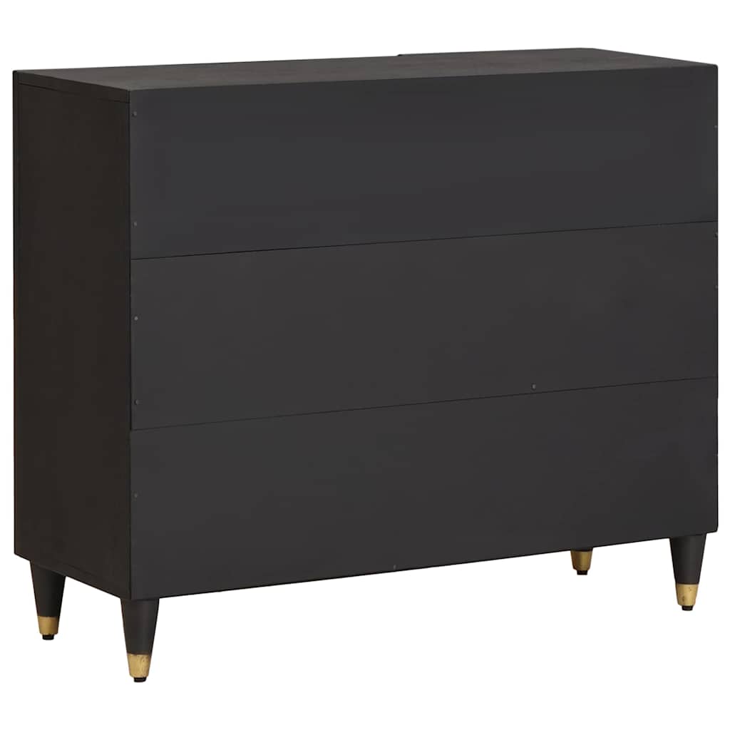 Sideboard With Shelf 90 X 33 X 75 Cm Solid Mango Wood