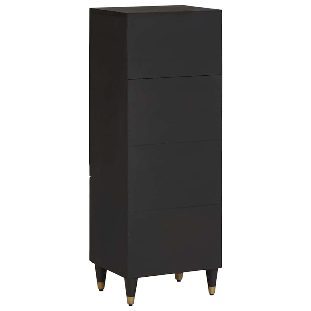 Highboard With Shelf 40 X 33 X 110 Cm Solid Mango Wood