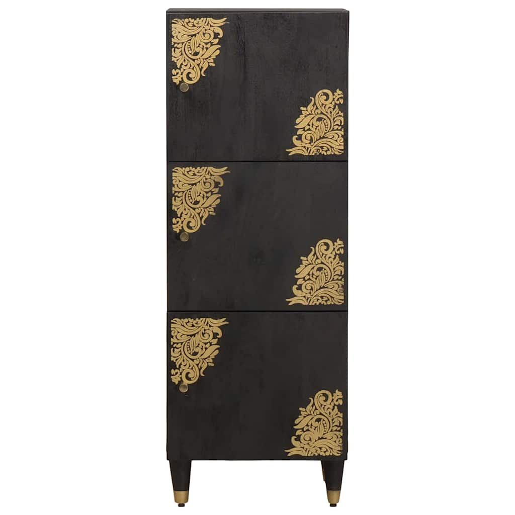 Highboard With Shelf 40 X 33 X 110 Cm Solid Mango Wood