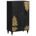 Highboard With Drawer 60 X 33 X 100 Cm Solid Mango Wood