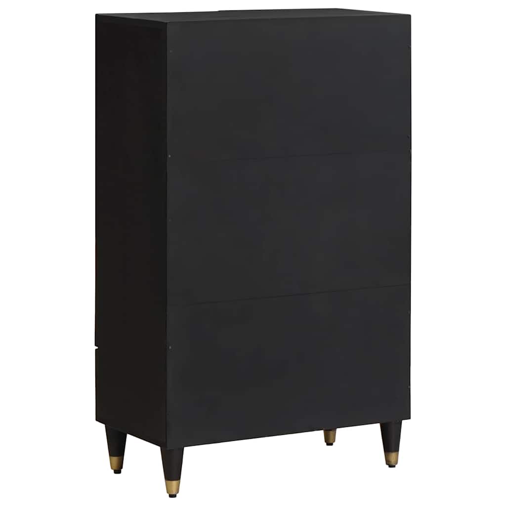 Highboard With Drawer 60 X 33 X 100 Cm Solid Mango Wood
