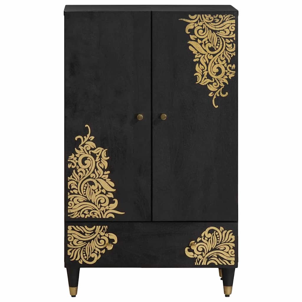 Highboard With Drawer 60 X 33 X 100 Cm Solid Mango Wood