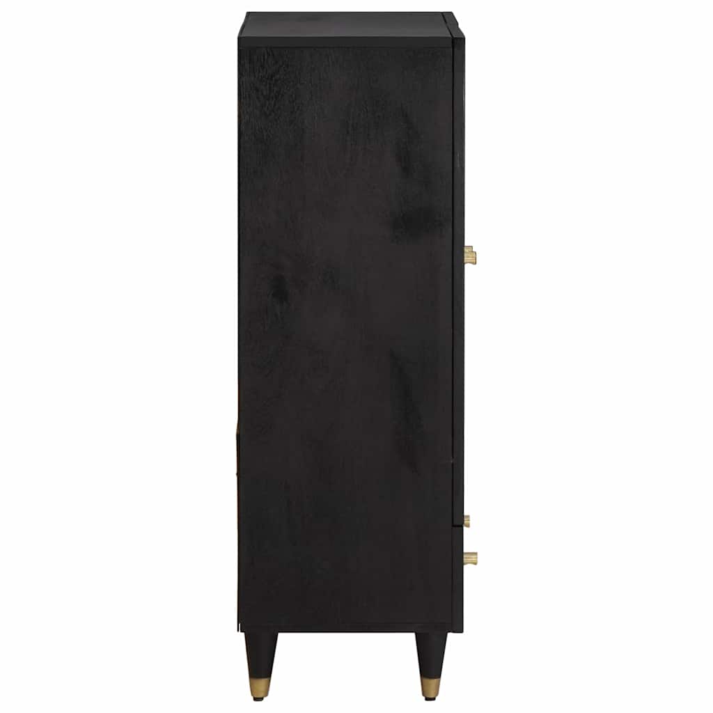 Highboard With Drawer 60 X 33 X 100 Cm Solid Mango Wood