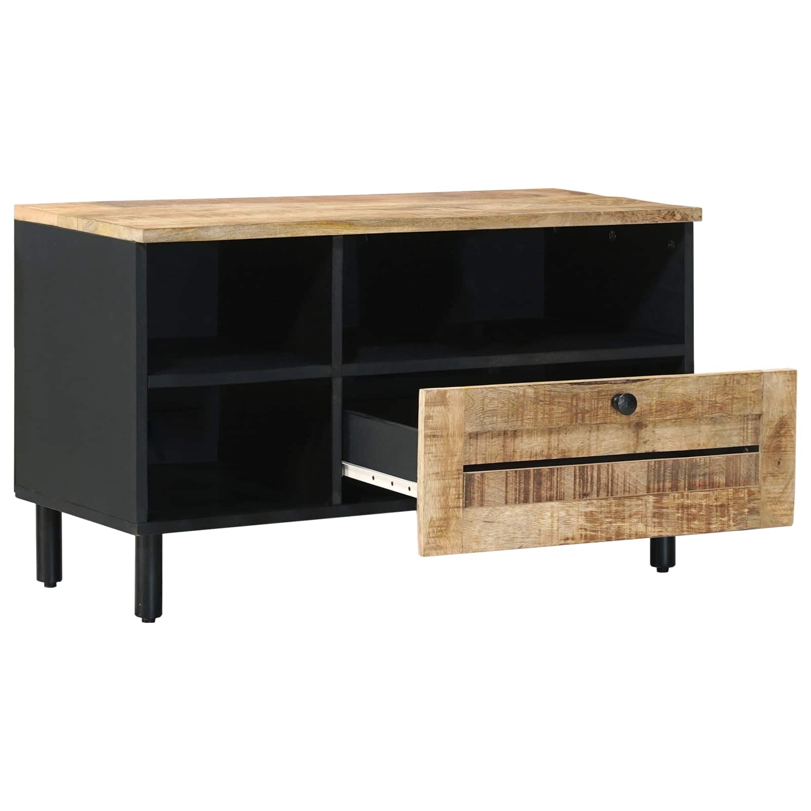 Storage Cabinets Brown 80 X 33.5 X 46 Cm Solid Mango Wood