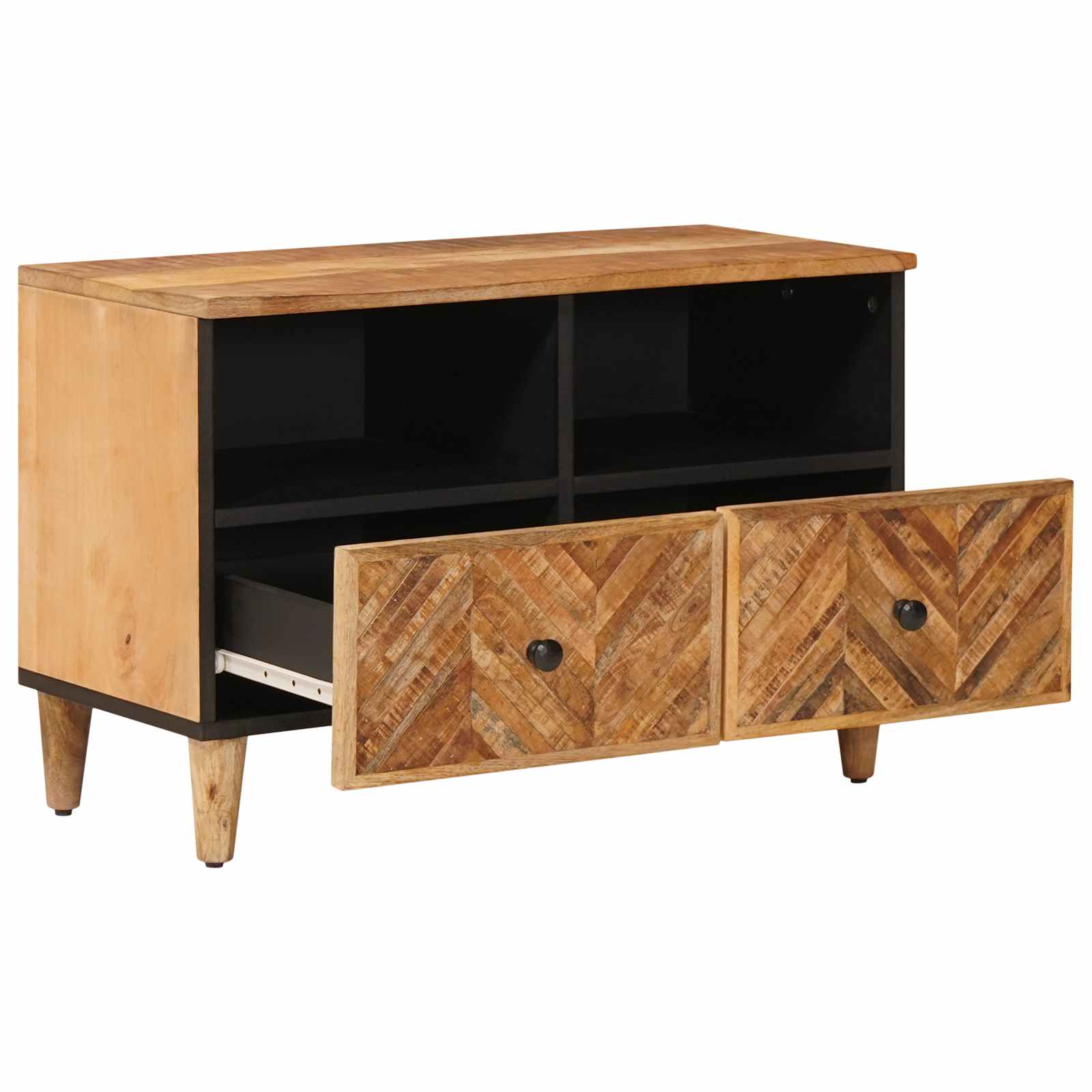 Storage Cabinets Brown 70 X 33.5 X 46 Cm Solid Mango Wood
