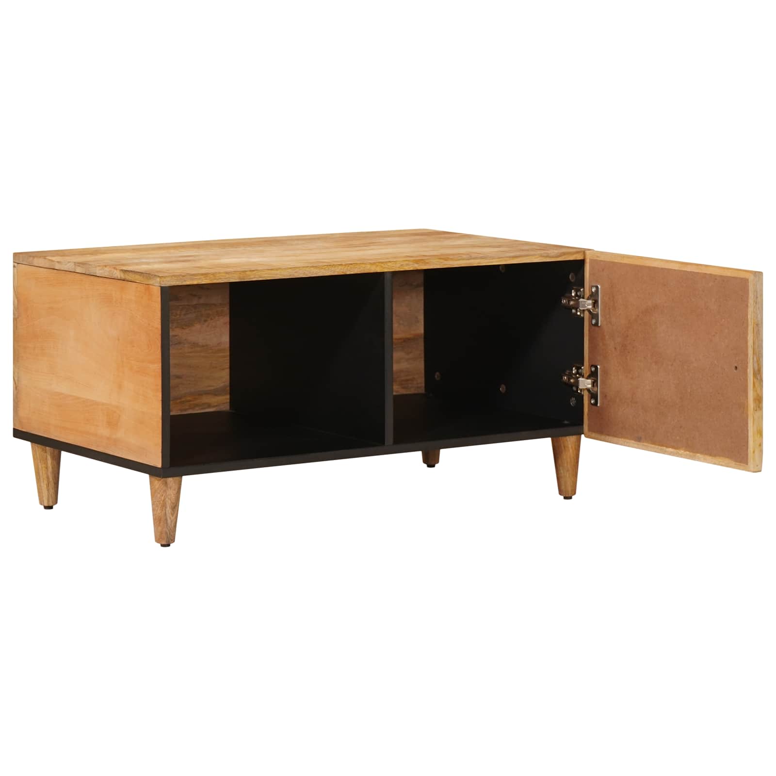 Coffee Table Brown 80 X 50 X 40 Cm Solid Mango Wood