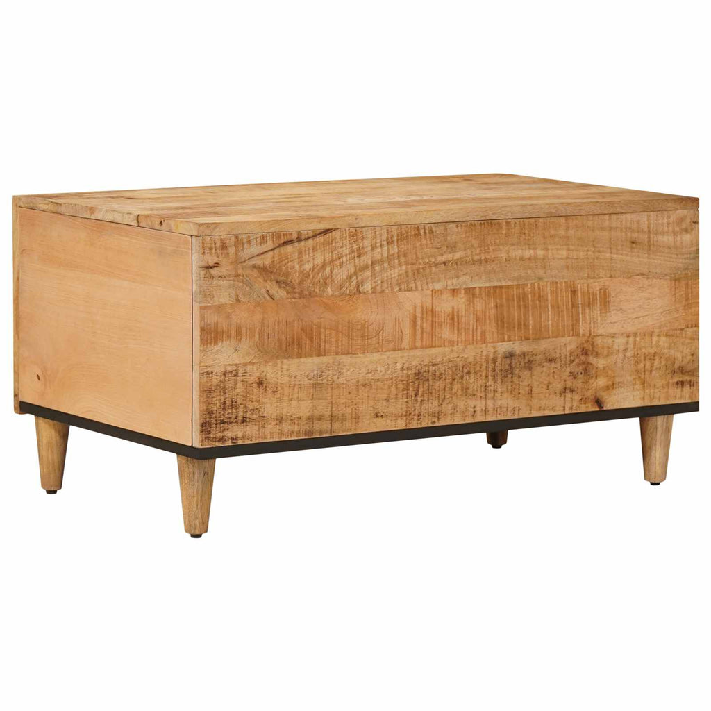 Coffee Table Brown 80 X 50 X 40 Cm Solid Mango Wood