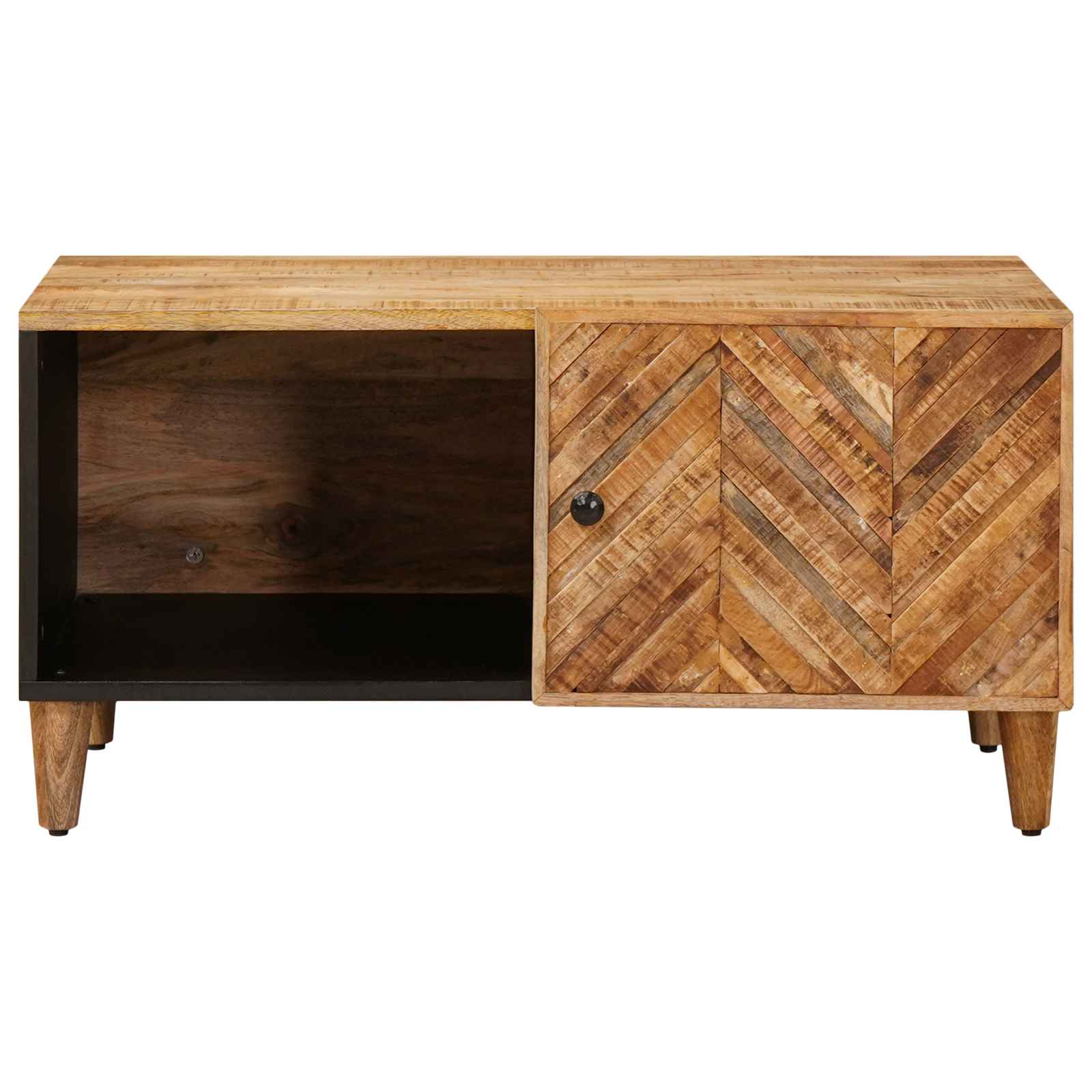 Coffee Table Brown 80 X 50 X 40 Cm Solid Mango Wood