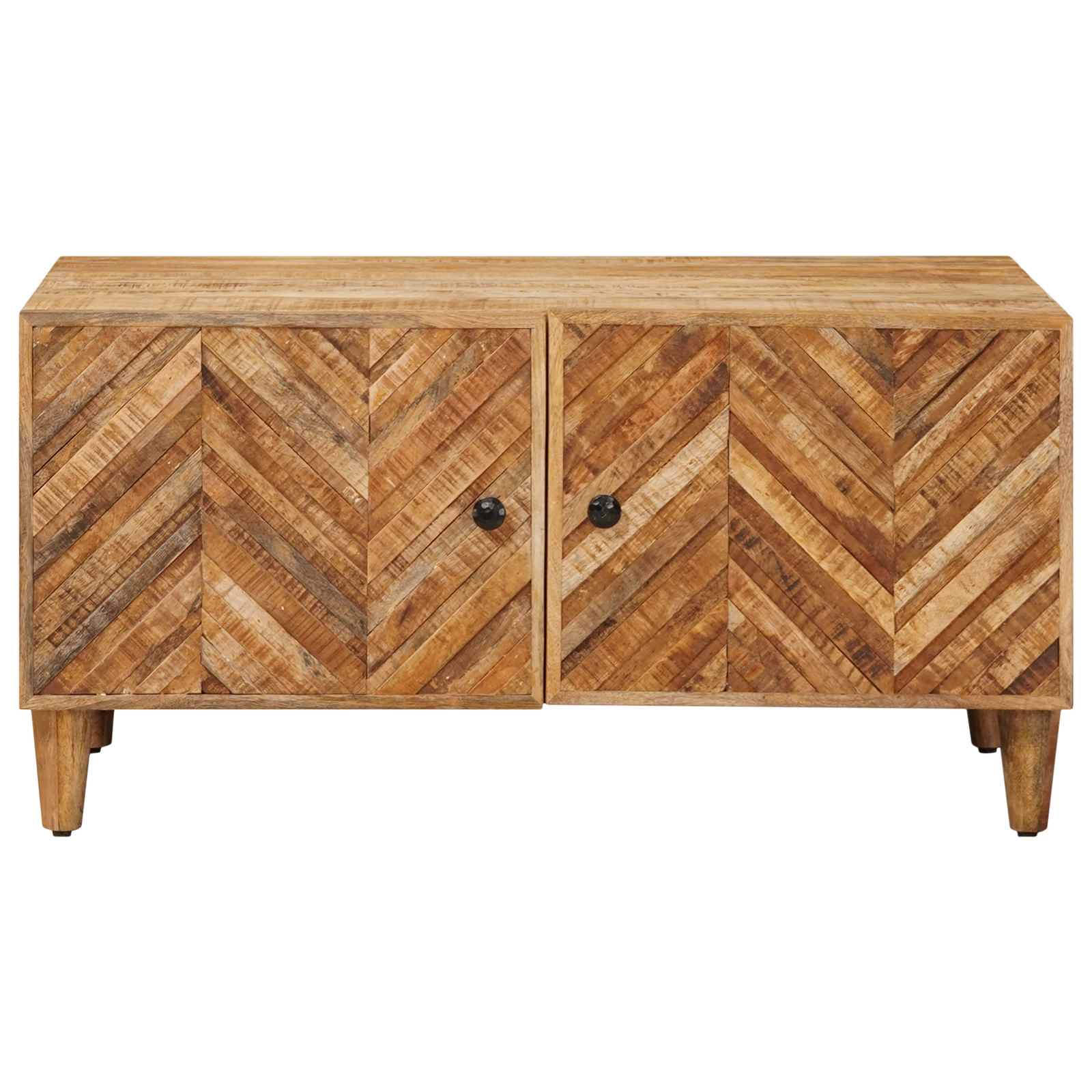 Coffee Table Brown 80 X 50 X 40 Cm Solid Mango Wood