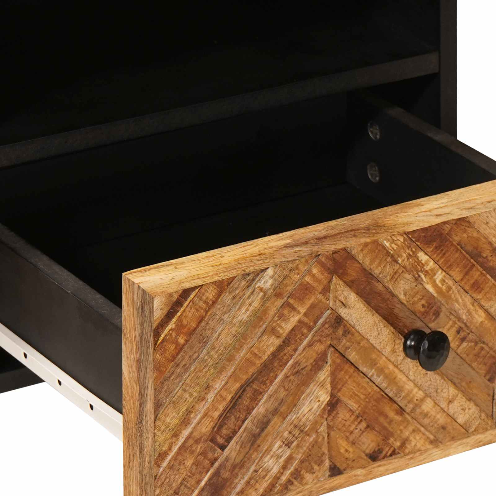 Coffee Table With Drawer Brown 80 X 54 X 40 Cm Solid Mango Wood
