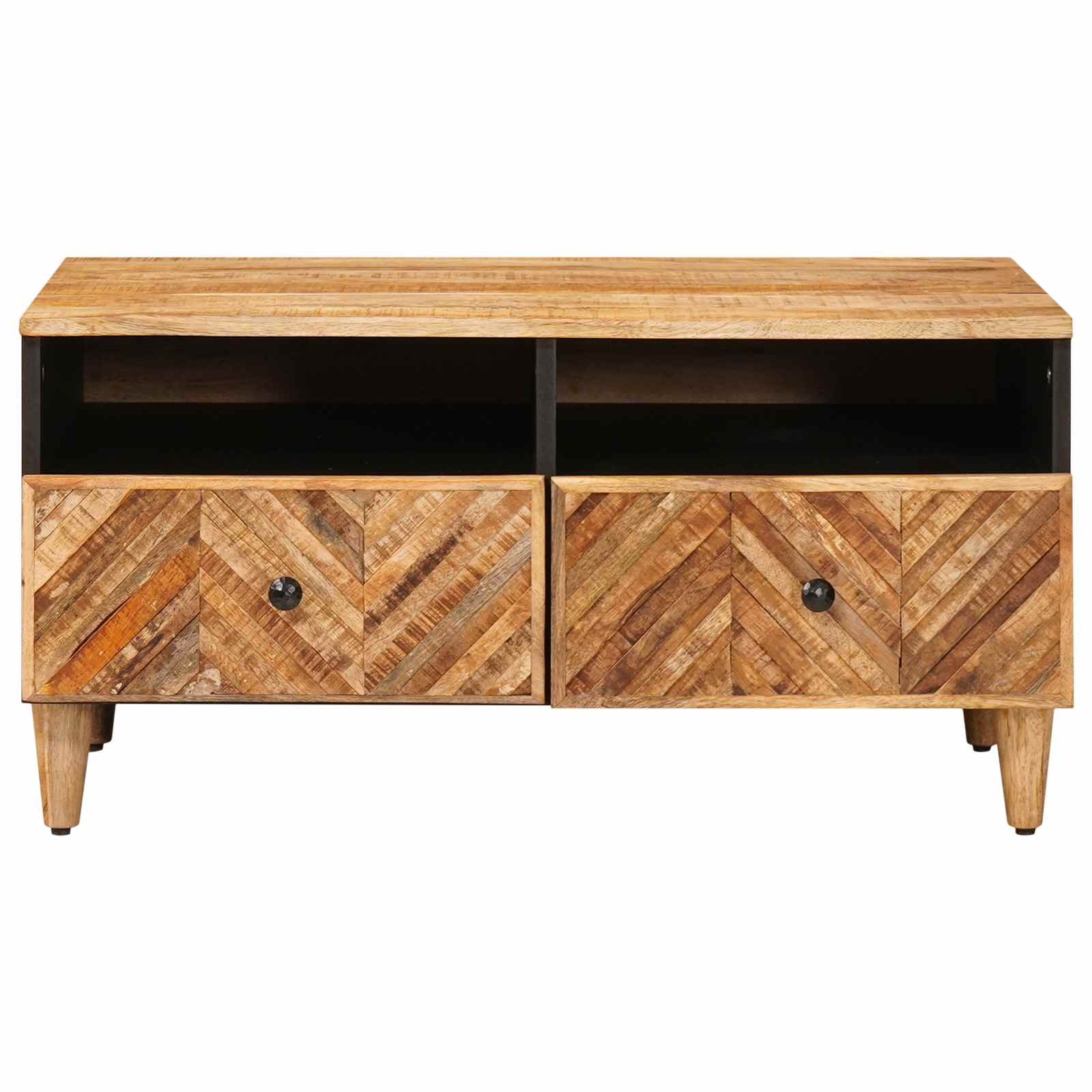 Coffee Table With Drawer Brown 80 X 54 X 40 Cm Solid Mango Wood