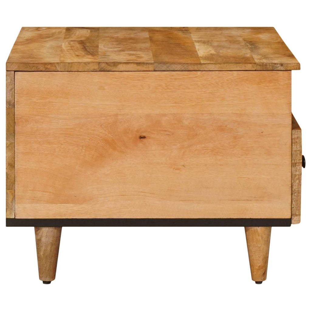 Coffee Table With Drawer Brown 80 X 54 X 40 Cm Solid Mango Wood