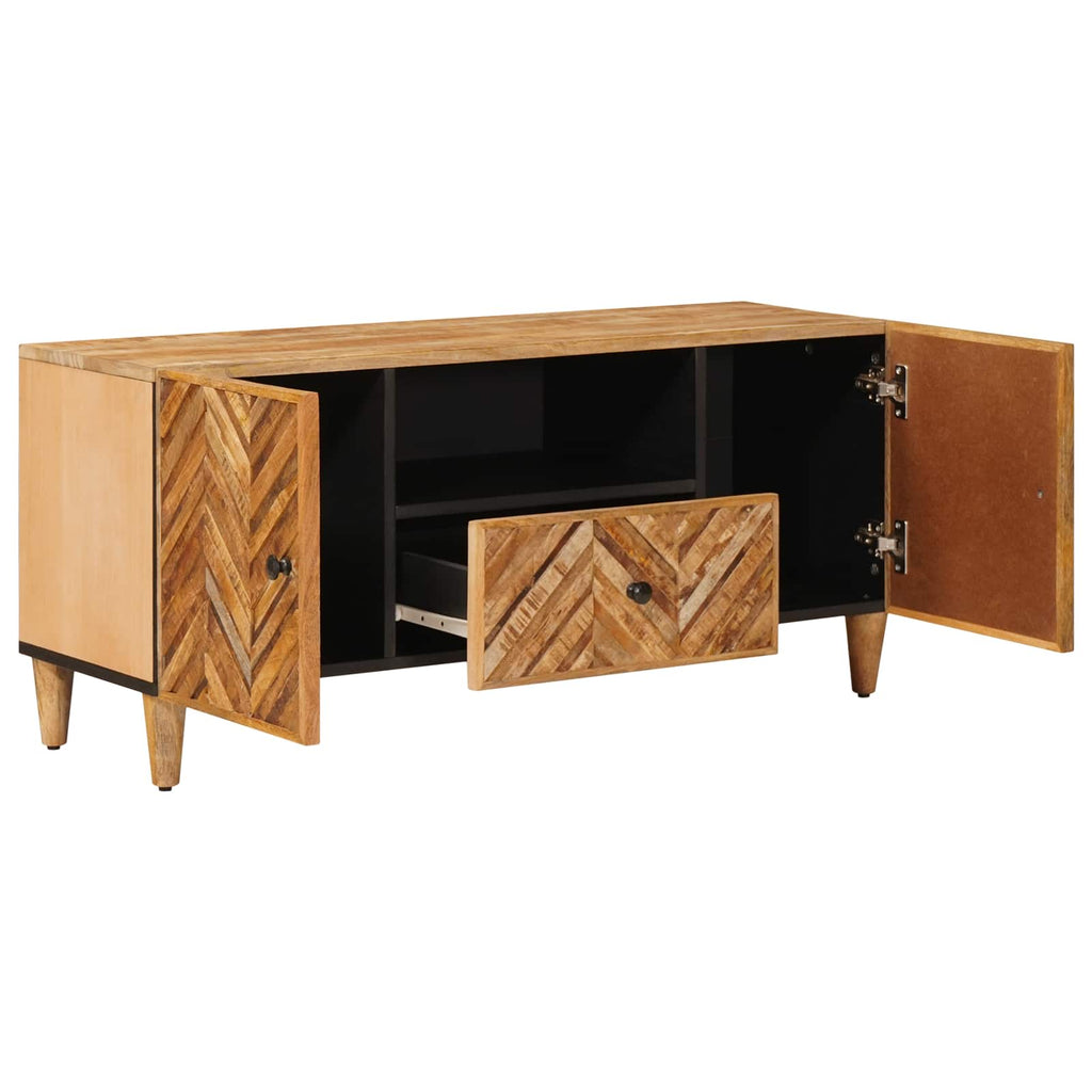 Storage Cabinets Brown 105 X 33.5 X 46 Cm Solid Mango Wood