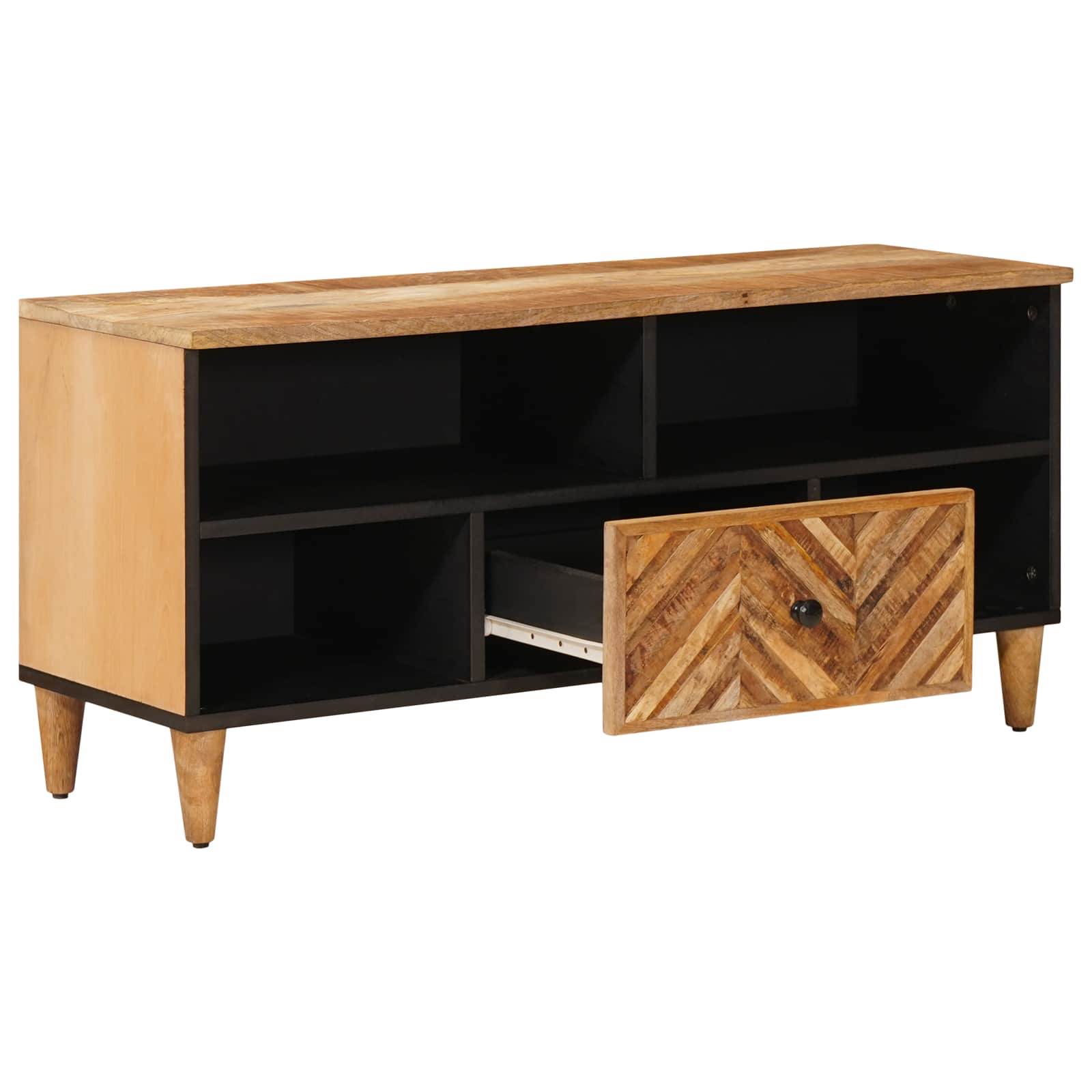Storage Cabinets Brown 100 X 33.5 X 46 Cm Solid Mango Wood