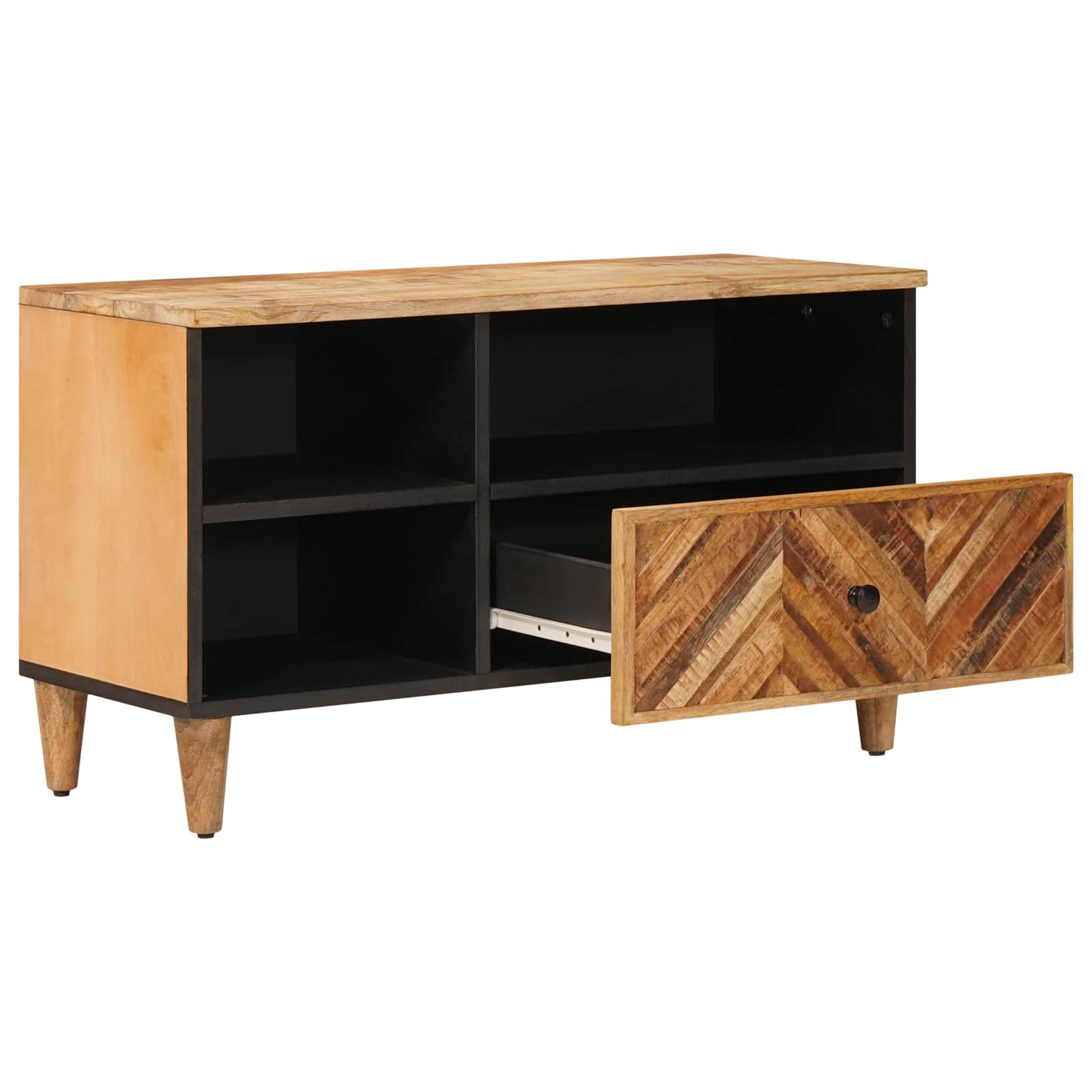Storage Cabinets Brown 80 X 33.5 X 46 Cm Solid Mango Wood