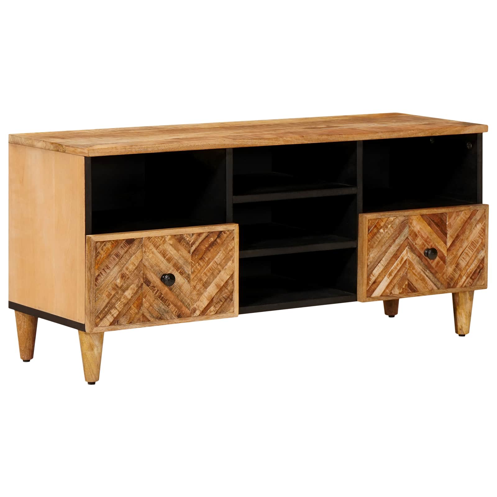 Storage Cabinets Brown 100 X 33.5 X 46 Cm Solid Mango Wood
