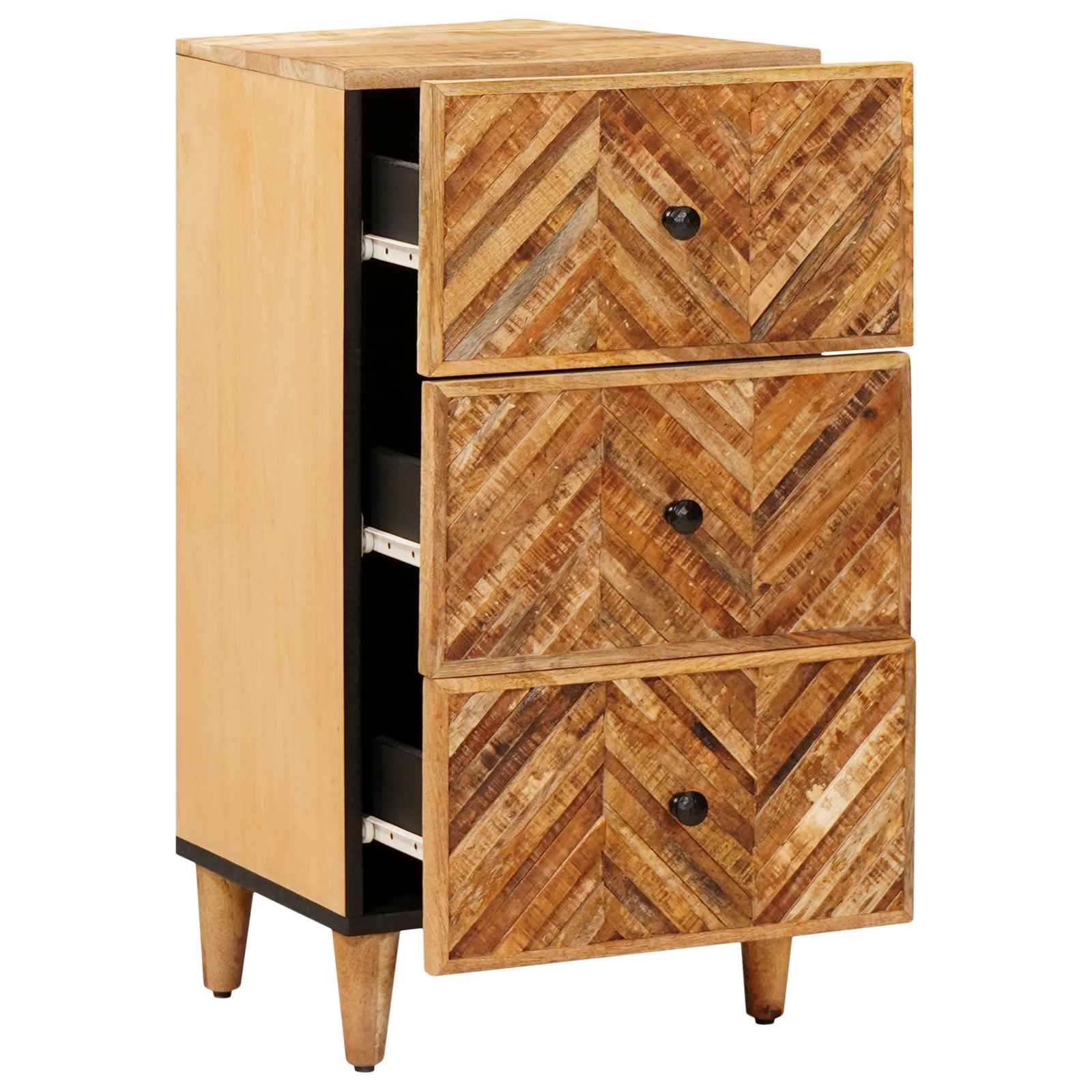 Storage Cabinets Brown 40 X 33.5 X 75 Cm Solid Mango Wood