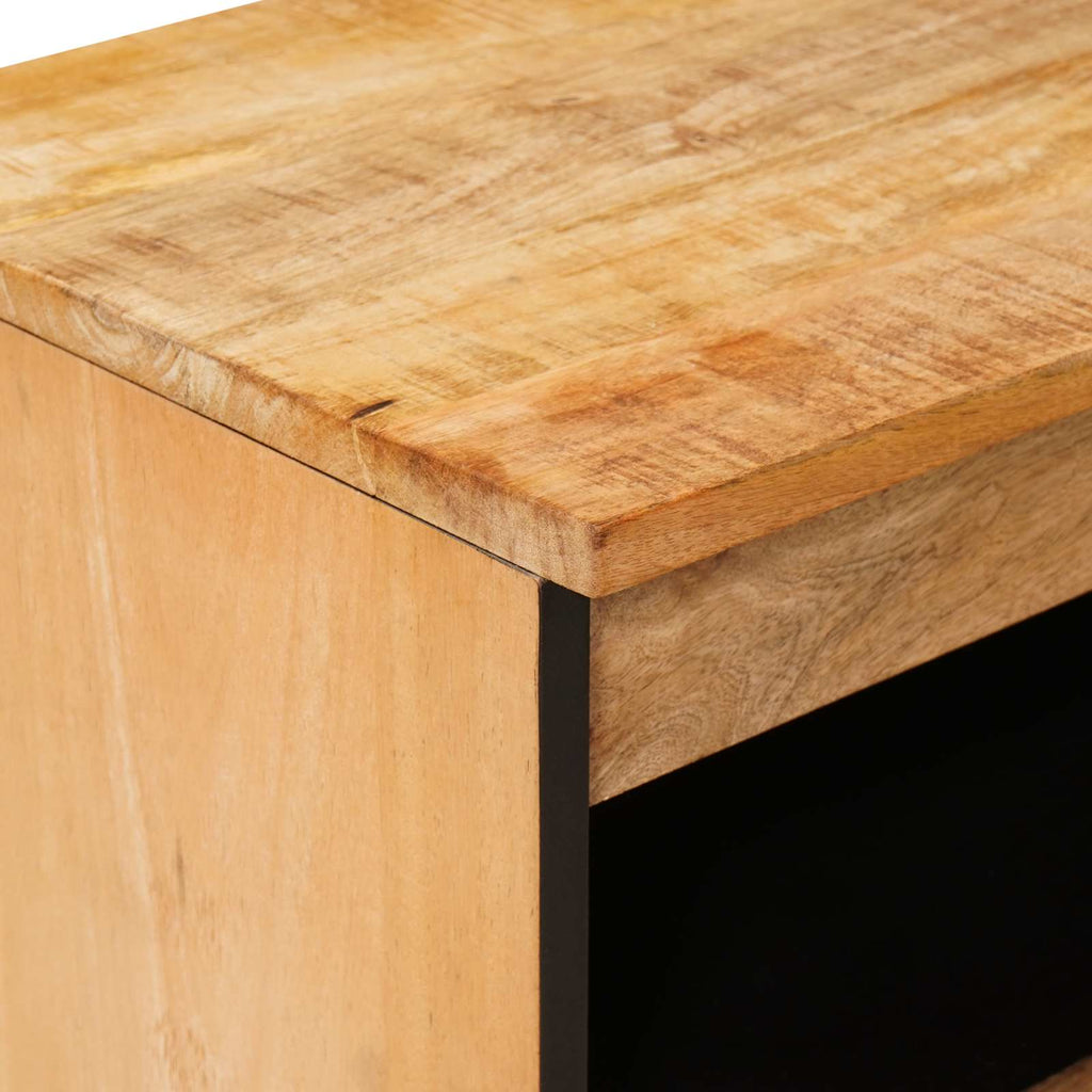 Media Storage Cabinet Cabinets Brown 60 X 33.5 75 Cm Solid Mango Wood 60 cm