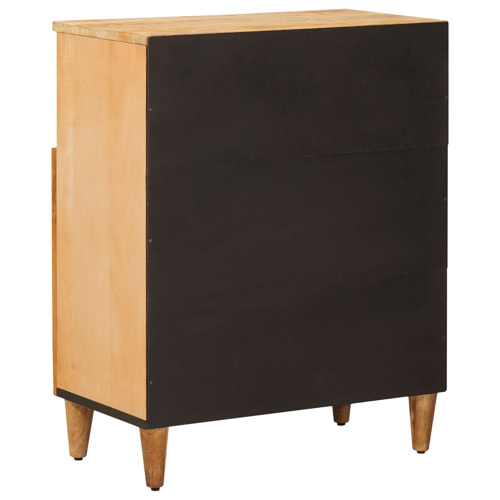 Media Storage Cabinet Cabinets Brown 60 X 33.5 75 Cm Solid Mango Wood 60 cm