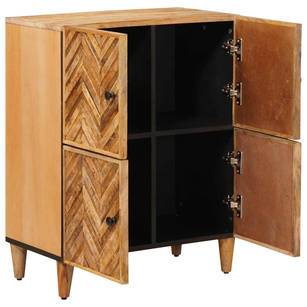 Storage Cabinets Brown 60 X 33.5 X 75 Cm Solid Mango Wood