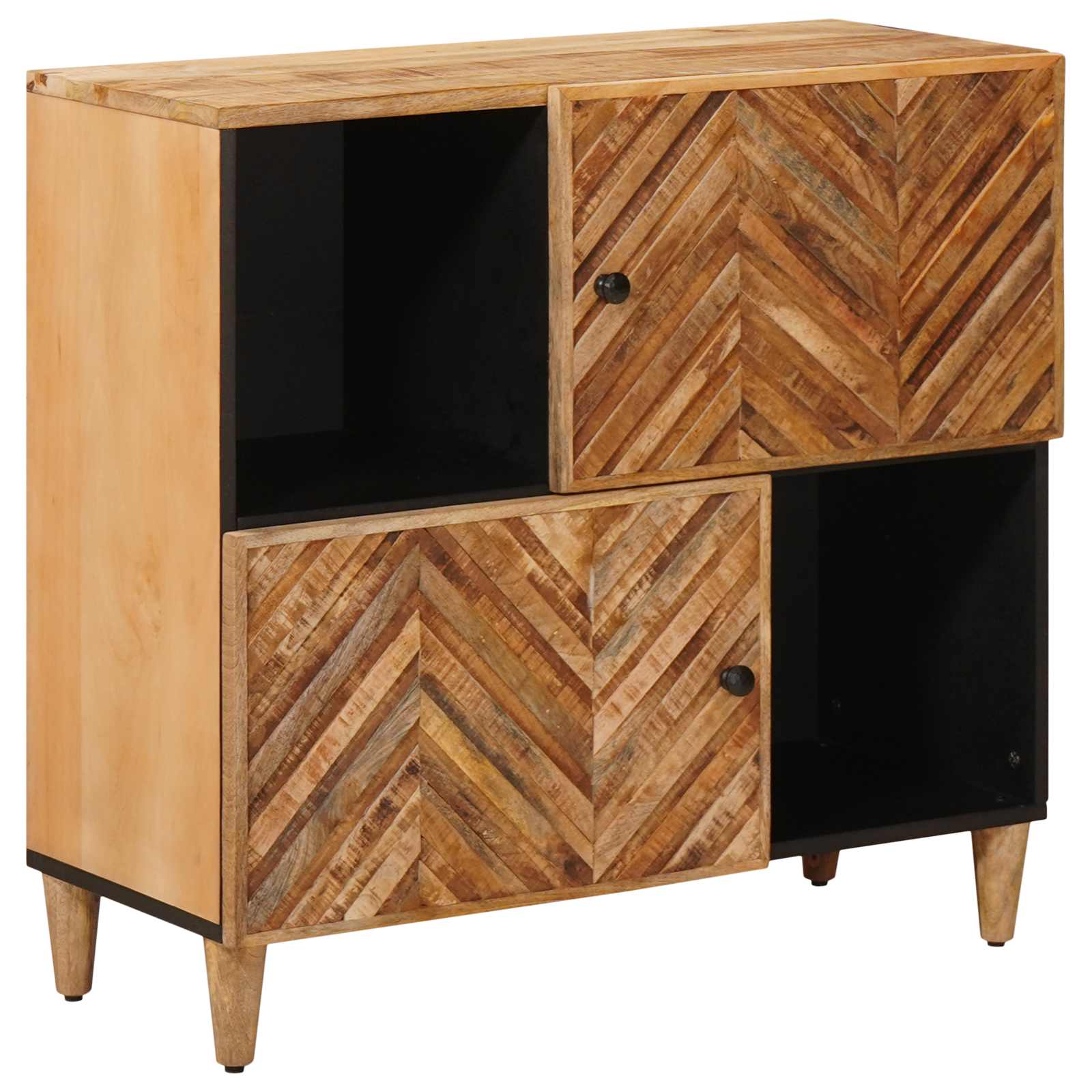 Storage Cabinets Brown 80 X 33.5 X 75 Cm Solid Mango Wood