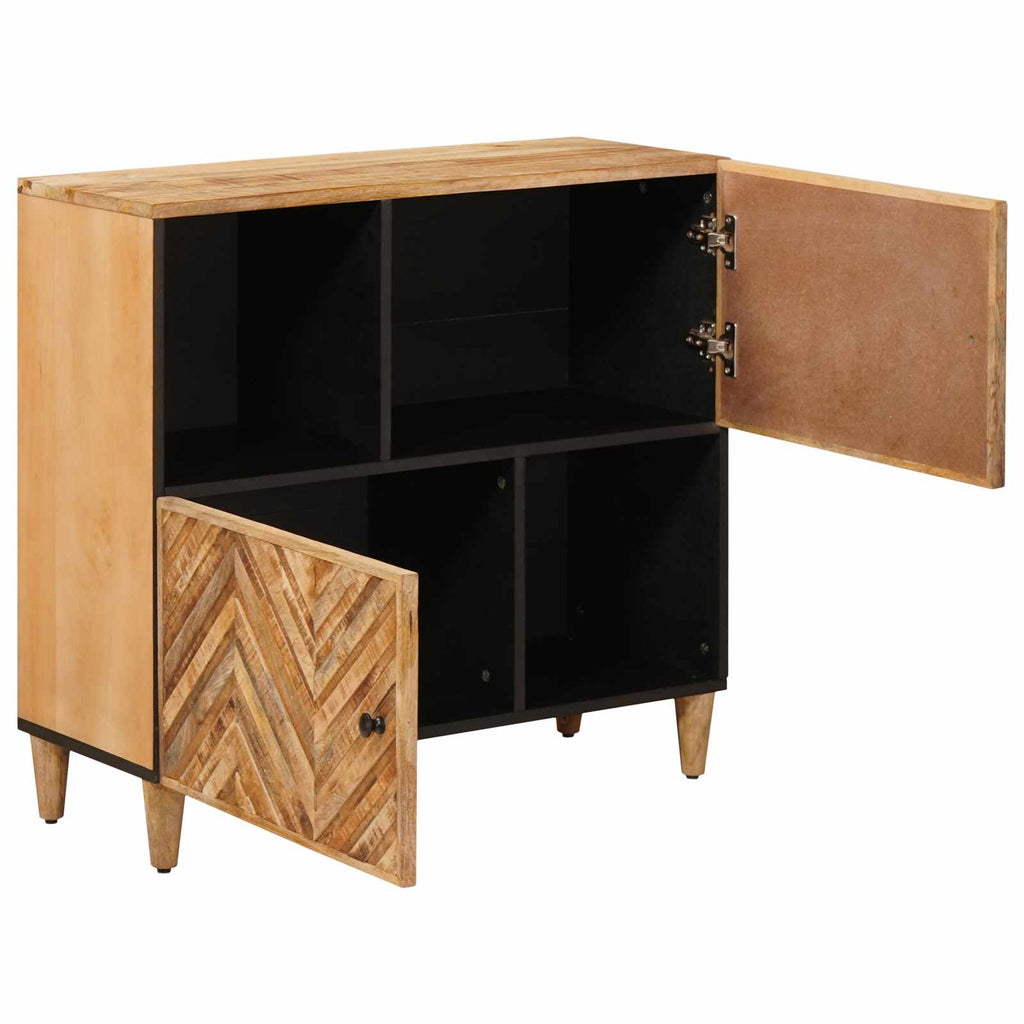 Storage Cabinets Brown 80 X 33.5 X 75 Cm Solid Mango Wood