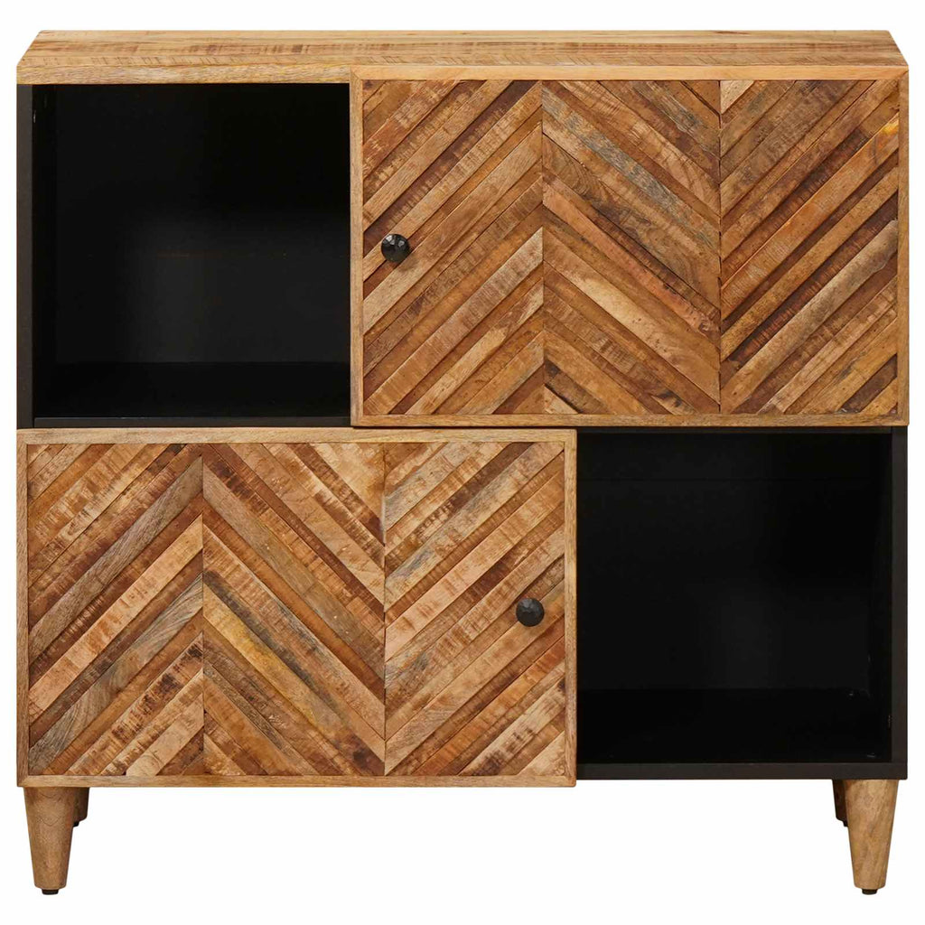 Storage Cabinets Brown 80 X 33.5 X 75 Cm Solid Mango Wood